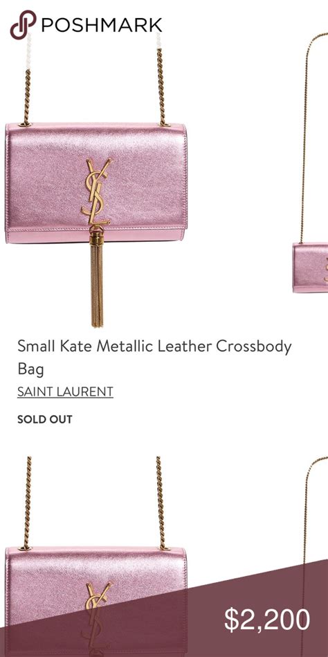 pink metallic ysl bag